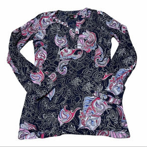 Lucky Brand Printed Cotton Tunic Size Small